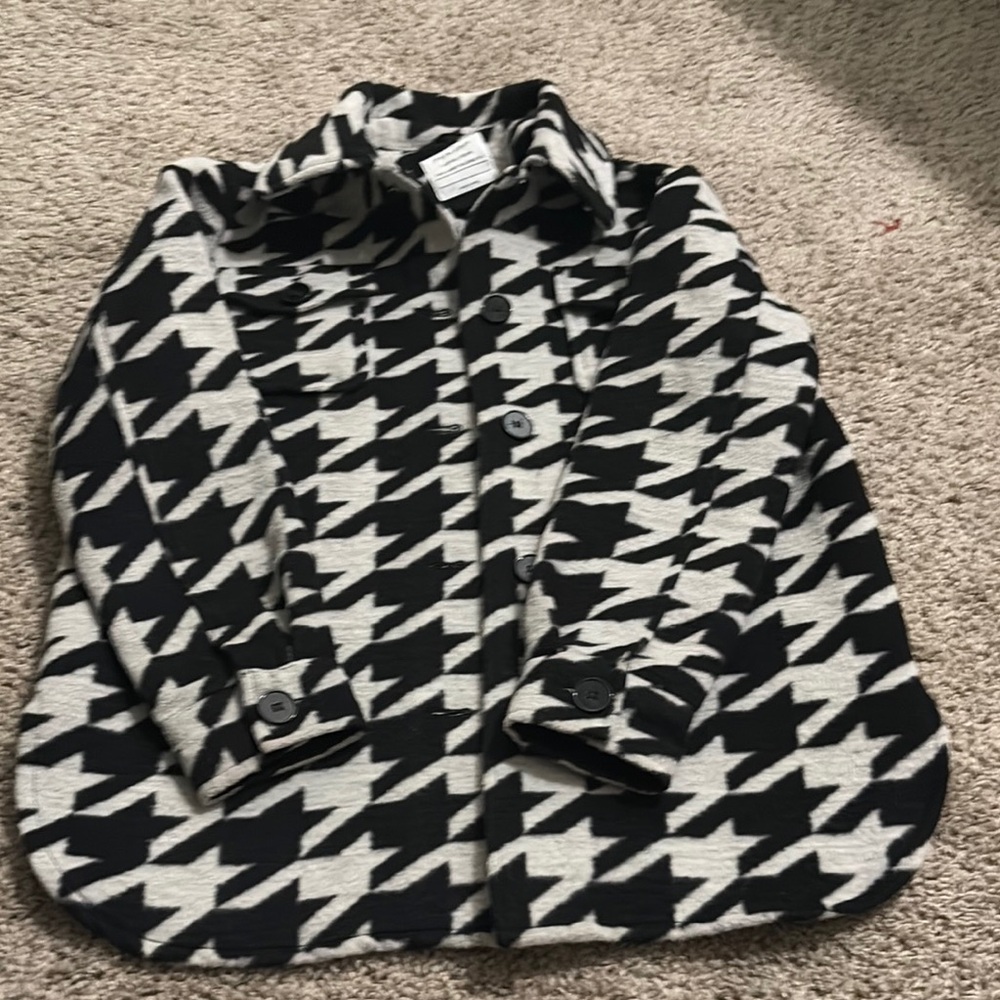 Primark Black and White Houndstooth Kids Blazer